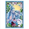 Rangoli Wall Sticker with sparkel Lamination and Waterproof and Scratch Proof 12 or 18 inch Pack of 1 Multicolor Vinyl DC2080