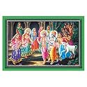 Rangoli Wall Sticker with sparkel Lamination and Waterproof and Scratch Proof 12 or 18 inch Pack of 1 Multicolor Vinyl DC1997