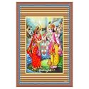 Rangoli Wall Sticker with sparkel Lamination and Waterproof and Scratch Proof 12 or 18 inch Pack of 1 Multicolor Vinyl DC2061