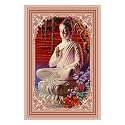 Rangoli Wall Sticker with sparkel Lamination and Waterproof and Scratch Proof 12 or 18 inch Pack of 1 Multicolor Vinyl DC2003