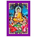 Rangoli Wall Sticker with sparkel Lamination and Waterproof and Scratch Proof 12 or 18 inch Pack of 1 Multicolor Vinyl DC1987