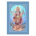 Rangoli Wall Sticker with sparkel Lamination and Waterproof and Scratch Proof 12 or 18 inch Pack of 1 Multicolor Vinyl DC2004