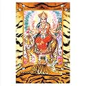 Rangoli Wall Sticker with sparkel Lamination and Waterproof and Scratch Proof 12 or 18 inch Pack of 1 Multicolor Vinyl DC2084