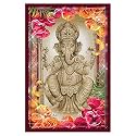 Rangoli Wall Sticker with sparkel Lamination and Waterproof and Scratch Proof 12 or 18 inch Pack of 1 Multicolor Vinyl DC2031