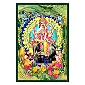 Rangoli Wall Sticker with sparkel Lamination and Waterproof and Scratch Proof 12 or 18 inch Pack of 1 Multicolor Vinyl DC2069