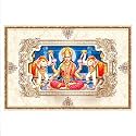 Rangoli Wall Sticker with sparkel Lamination and Waterproof and Scratch Proof 12 or 18 inch Pack of 1 Multicolor Vinyl DC2092