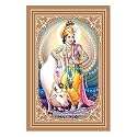 Rangoli Wall Sticker with sparkel Lamination and Waterproof and Scratch Proof 12 or 18 inch Pack of 1 Multicolor Vinyl DC2012