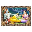 Rangoli Wall Sticker with sparkel Lamination and Waterproof and Scratch Proof 12 or 18 inch Pack of 1 Multicolor Vinyl DC1977