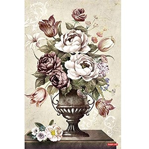 rangoli flower pot wall sticker  12x18 sheet self adhesive home dcor for living room bedroom amp wallsdesign-8