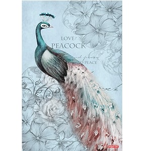 rangoli peacock wall sticker 12x18 sheet  elegant self adhesive home dcor for living room bedroom amp walls design-11