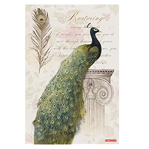 rangoli peacock wall sticker 12x18 sheet  elegant self adhesive home dcor for living room bedroom amp walls design-7