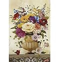 Rangoli Flower Pot Wall Sticker – 12x18 Sheet Self Adhesive Home Décor for Living Room, Bedroom &amp; Walls.Design-10
