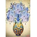 Rangoli Flower Pot Wall Sticker – 12x18 Sheet Self Adhesive Home Décor for Living Room, Bedroom &amp; Walls.Design-6