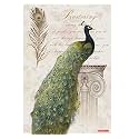 Rangoli Peacock Wall Sticker 12x18 Sheet – Elegant Self Adhesive Home Décor for Living Room, Bedroom &amp; Walls. Design-7