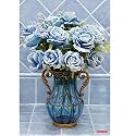 Rangoli Flower Pot Wall Sticker – 12x18 Sheet Self Adhesive Home Décor for Living Room, Bedroom &amp; Walls.Design-18