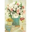 Rangoli Flower Pot Wall Sticker – 12x18 Sheet Self Adhesive Home Décor for Living Room, Bedroom &amp; Walls.Design-22