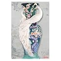 Rangoli Peacock Wall Sticker 12x18 Sheet – Elegant Self Adhesive Home Décor for Living Room, Bedroom &amp; Walls. Design-9