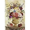 Rangoli Flower Pot Wall Sticker – 12x18 Sheet Self Adhesive Home Décor for Living Room, Bedroom &amp; Walls.Design-12