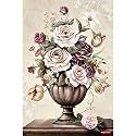 Rangoli Flower Pot Wall Sticker – 12x18 Sheet Self Adhesive Home Décor for Living Room, Bedroom &amp; Walls.Design-7