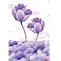 Rangoli Flower Pot Wall Sticker – 12x18 Sheet Self Adhesive Home Décor for Living Room, Bedroom &amp; Walls.Design-26