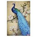 Rangoli Peacock Wall Sticker 12x18 Sheet – Elegant Self Adhesive Home Décor for Living Room, Bedroom &amp; Walls. Design-8