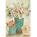 Rangoli Flower Pot Wall Sticker – 12x18 Sheet Self Adhesive Home Décor for Living Room, Bedroom &amp; Walls.Design-23