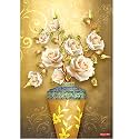 Rangoli Flower Pot Wall Sticker – 12x18 Sheet Self Adhesive Home Décor for Living Room, Bedroom &amp; Walls.Design-13