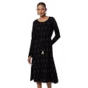 Rangriti Black Acrylic Dress