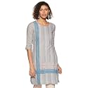Rangriti Coral Poly Cotton Straight Kurta for