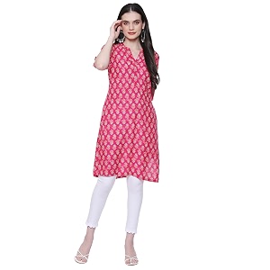 Rangriti Mustard Liva Straight Printed Kurta for