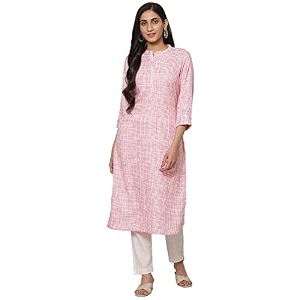 Rangriti Olive Green Liva Straight Kurta for