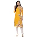 Rangriti Red Liva Straight Kurta for Women