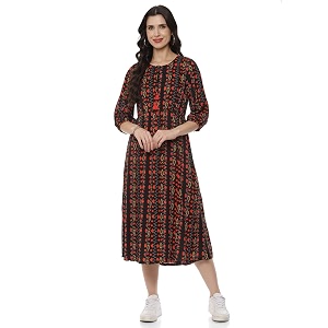 Rangriti Teal Liva Straight Dress