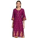 Rangriti Blue Straight Kurta for Women