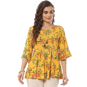 Rangriti Womens Floral Regular Fit Shirt
