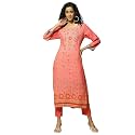 Rangriti Women39s Rayon Printed Regular Kurtas