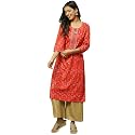Rangriti Women39s Rayon Printed Regular Kurtas