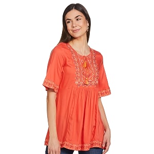 Rangriti Womens Regular Tunic Shirt