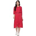 Rangriti Fuchsia Liva Straight Dress for Women