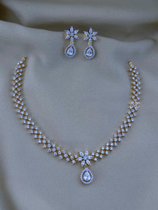 rangrozo jewellery zircon gold-plated plated copper necklace