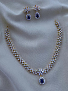 rangrozo jewellery zircon gold-plated plated copper necklace