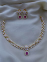 Rangrozo Jewellery Zircon Gold-plated Plated Copper Necklace