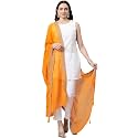 RANI SAAHIBA Women's Chiffon Emboidered Dupatta