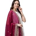 RANI SAAHIBA Women's Chiffon Emboidered Dupatta