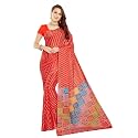 RANI SAAHIBA Womens Chinon Chiffon Bandhani Printed