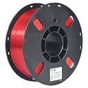 RANKI PETG Filament 1.75mm 3D Printer Filament, Dimensional Accuracy +/- 0.03 mm, 1kg Spool (Transparent red)