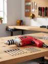 RanPra 10MM DRILL MACHINE WITH 10PCS SCREWDRIVER BIT & 6PCS WOOD FLAT BIT | 10MM DRILL Heavy Duty ELECTRIC DRILL FOR MAKING HOLES AND TIGHT SCREW'S | Hammer Drill (10.1 mm Chuck Size, 650 W)