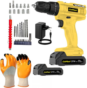 ranpra 21 volt cordless drill machine heavy duty  double battery  cordless drill 10 mm chuck size