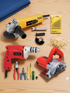 ranpra 4inch marble cutter 4inch angle grinder 10mm drill with 19pcs drill bit marble cutter