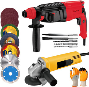 ranpra 7 kg demolition  breaker redhorse heavy duty hammer drill 25 mm chuck size 1200 w